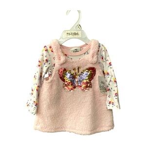 My Destiny Butterfly Jumper & Onesie - 6-9 months Pink  NWT